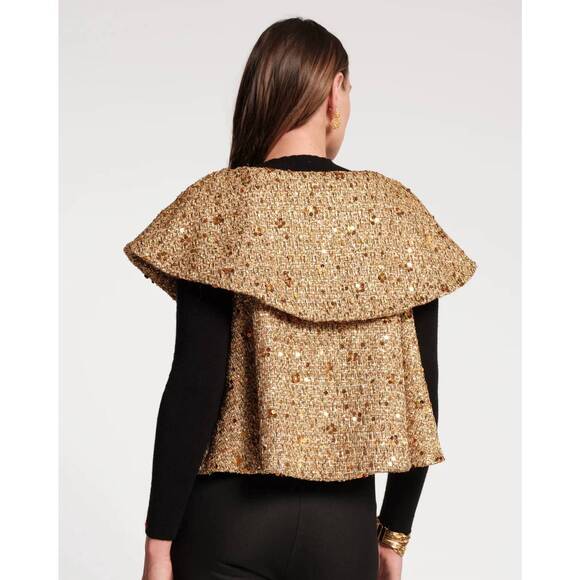 NEW FRANCES VALENTINE peyton jacket in swing  jacket se gold - Picture 3 of 3